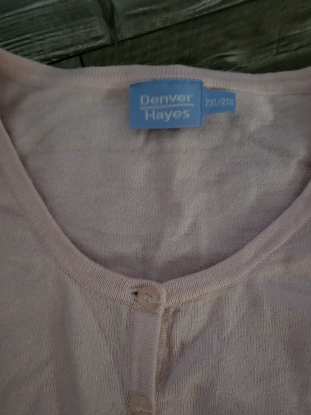 Pink Cotton Cashmere Angora Knit Cardigan Sweater 2XL - Picture 3 of 8